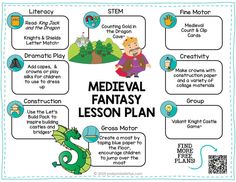 Fairy Tales Activities, Lesson Plan For Preschool, Free Preschool Lesson Plans, Fairytale Lessons, Kids Exercise Activities, Fairy Tale Activities, Daycare Themes, Lesson Plans For Toddlers, Fairy Tale Theme