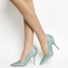 Elevate your style with our Cyan Sparkly Heels. These glittery pointy toe stiletto heels will add a touch of glamour and sophistication to any outfit. Handcrafted US sizing. Fits true to size. Heel Height: 4" / 100 mm approx Product measurements were taken using size 8. Please note that measurements may vary by size. Heels Glitter, Sparkly Heels, Glitter Heels, Pumps Heels Stilettos, Stiletto Pumps, Heels Pumps, Handmade Shoes, Pumps Heels, Stiletto Heels