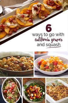 six ways to go with california grapes and squash