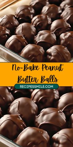 Perfect for any occasion, these creamy peanut butter and chocolate balls are quick, no-bake treats made with simple ingredients. A great make-ahead dessert or snack!