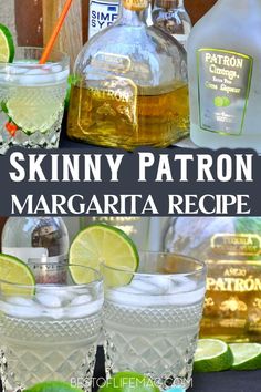 skinnyy patron margarita recipe with limes and vodka