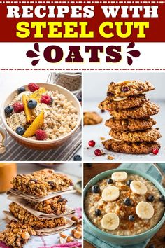 the recipe for steel cut oats is shown