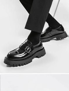 Product Show： Streetwear Business Casual, Wedding Loafers, Streetwear Business, All Black Shoes, Leather Wedding, Casual Leather Shoes, Korean Fashion Casual, Casual Sportswear, Loafers Shoes