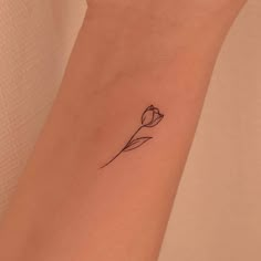 16 Tattoo, Tulip Tattoo, Petite Tattoos, Friendship Tattoos, Cute Tiny Tattoos, Red Tattoos, Small Hand Tattoos, Classy Tattoos