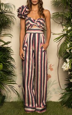 Her off-the-shoulder Tulum top put her on the map, and since the Colombian designer has become synonymous with feminine, festive pieces. One Shoulder Jumpsuit, Fall Fashion Outfits, Fort Lauderdale, Outfits Casuales, Primavera Estate, Moda Operandi, Fashion Collection