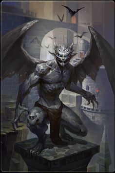 an image of a demonic creature with wings