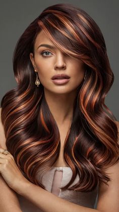 38 Copper Hair Colors: Embrace the Warmth and Richness of 2024 Trends Highlights Diy, Curling Tips, Hair Curling Tips, Red To Blonde, Copper Hair Color, Hair Curling, Long Red Hair, Hair Color Techniques