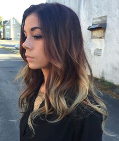 60 Best Ombre Hair Color Ideas for Blond, Brown, Red and Black Hair Balayage For Black Hair, Brown And Blonde Balayage, Black To Blonde Hair, Dark Blonde Hair Color