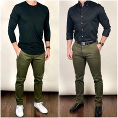 Olive Green Pants Men, Boys Dressing, Green Pants Men, Shirt Outfit Men, Pants Outfit Men