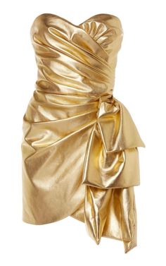 Mode Gossip Girl, Golden Dress, New Years Eve Dresses, Eve Dresses, Looks Party, New Years Dress, Mode Inspo, Kpop Fashion Outfits, Leather Outfit