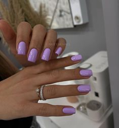 Ongles Gel Violet, April Nails, Nails Trend, Purple Nail Art, Milky Nails, Lavender Nails, Colorful Nails, Purple Nail, Nail Art Set