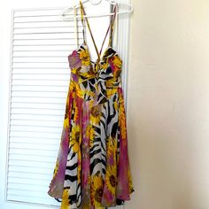 Ark & Co Sunflower Strap Dress. Lined Underneath. Strap Dress, Yellow Black, Black N Yellow, Sunflower, Colorful Dresses, Mini Dress, Womens Dresses, Yellow, Women Shopping