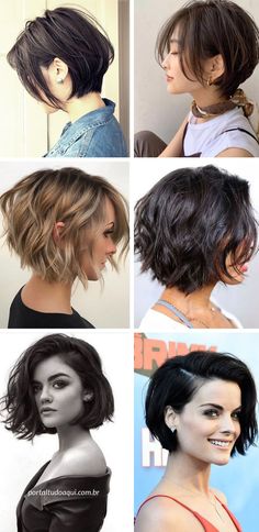 Diy Haircuts, Diy Haircut, Edgy Short Hair, Hair Bob, Short Bob Haircuts, Hair Makeover, Haircut For Thick Hair, Bob Haircuts