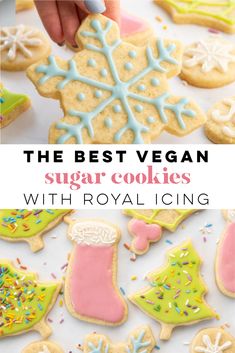 the best vegan sugar cookies with royal icing