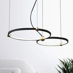 Metavaya Pendant lamp Model B Size: Dia 40cm x Dia 50cm / ∅ 15.7″ x ∅ 19.7″ / Black / Warm white Planet Minimalist Pendant Lamp 662668906393 M2024011403-2 Minimalist Pendant, Modern Minimalist Style, Light Shadow, The Planets, Minimalist Style, Spray Paint, Warm White, Pendant Lamp, Minimalist Fashion