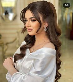 #prom #hairstyle #elegant Follow & See more post collection in my pin bio, Thank You. V.I.S.I.T to read more usefull article. Brunette Bride, Formal Hairstyles For Long Hair, Engagement Hairstyles, Bridesmaid Hair Makeup, Elegant Wedding Hair, Hairdo For Long Hair, Wedding Hairstyles For Long Hair