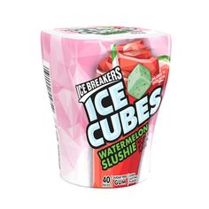 ice cubes with watermelon and sushi on the inside, in pink packaging