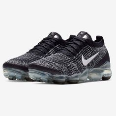 Brand New In Box (No Lid) Nike Air Vapormax Flykit 3 Women's Size 7 Us Style: Aj6910-001 Color: Black/White-Metallic Silver (Oreo) Nike Breathable Sneakers For Winter, Comfortable Black Running Shoes With Boost Midsole, Casual Black Running Shoes With Air Cushioning, Nike Air Max Fusion, Nike Air Max Black, Nike Air Vapormax Flyknit 3, Nike Air Vapormax Flyknit, Vapormax Flyknit, Nike Waffle