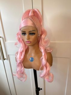 Brand new lace front wig. Styled by me - made to order. Unicorn Lace Front Wig, Flamingo Wig, Drag Wigs Styling, Wigs By Vanity, Amazing Wig, Gyaru Mcbling, School Baddie, Vampire Hair, Drag Inspiration