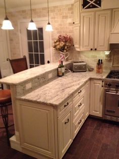 the kitchen is clean and ready to be used by someone who likes it on instagram