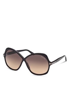 Tom Ford Rosemin Butterfly Sunglasses, 64mm Luxury Polarized Sunglasses For Spring, Classic Evening Sunglasses For Spring, Elegant Polarized Sunglasses For Spring, Luxury Formal Sunglasses For Spring, Protection Logo, Gray Gradient, Butterfly Sunglasses, Fame Dr, Womens Toms