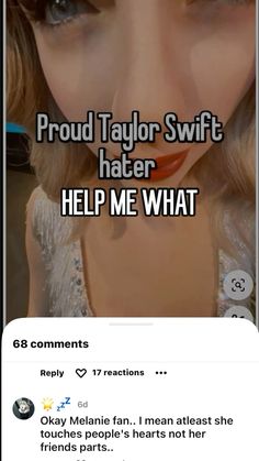 Taylor Swift Whispers Funny, Being A Good Listener, Taylor Swift Core, Good Listening Skills, A Good Listener, Attracted To Someone, Taylor Swift Cute, Marvel Superhero Posters, Taylor Swift Funny