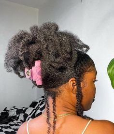 Alt Black Hairstyles Natural, Aesthetic 4c Hair, 4c Hair Aesthetic, Natural Hair Aesthetic, Black Cottagecore Hairstyles, Kawaii 4c Hairstyles, Black Alt Protective Hairstyles, Natural Hair Protective Styles, Hair Protective Styles