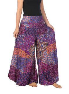 Boho Pants Palazzo Pants Plus Size's Available | Etsy Travel Outfit Plus Size, Plus Size Hippie, Fall Yoga, Comfy Travel Outfit, Bohemian Pants, Festival Pants, Hippie Pants, Pants Plus Size, Gardening Outfit