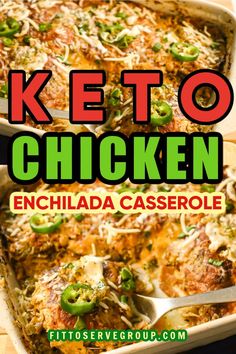 This Keto Chicken Enchilada Cauliflower Rice Casserole is🌶🍗 Packed with tender chicken, flavorful enchilada sauce, and cauliflower rice, this low-carb dish is a hearty and satisfying meal that the whole family will love. Easy to make and perfect for meal prep, it’s a great way to enjoy the bold flavors of enchiladas without the carbs. Click the link for the full recipe and spice up your dinner routine! #KetoCasserole #LowCarbRecipes #ChickenEnchiladas Keto Wild Rice Recipes, Low Carb Casserole Recipes Chicken Cauliflower Rice, Chicken Enchilada Keto, Keto Chicken Casserole Recipes Low Carb, Keto Mexican Chicken Casserole, Keto Chicken And Cauliflower Recipes, No Carb Chicken Recipes, Easy Low Carb Meals Quick, Rotisserie Chicken Recipes Keto