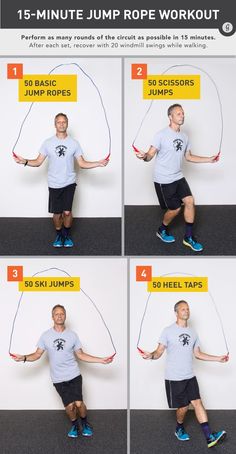 an image of a man doing exercises for the whole body with ropes and instructions on how to do it