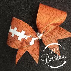 Football Cheer Bow - 502BOWtique Gymnastics Stunts, Pep Rally Games, Bling Things, Cheer Poses, Cheer Stuff, Cheer Coaches, Cheer Uniform