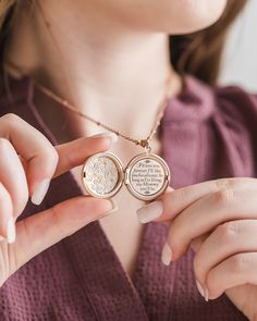 "This gorgeous etched floral locket opens to reveal the beloved quote from the book, \"I'll love you forever, I'll like you for always, as long as I'm living my mommy you'll be\" by Robert Munsch. Each quote has been tumbled to a beautiful matte finish then we use precision engraving onto stainless steel plates to ensure the inscription lasts for generations. The locket face features a lovely etched floral motif and hangs beneath a high quality stainless steel beaded satellite chain with an heir Robert Munsch, Beloved Quotes, Grandmother Necklace, Sister Wedding Gift, Grandmother Jewelry, Grandmothers Love, Face Features, Steel Plates, Necklace Quotes