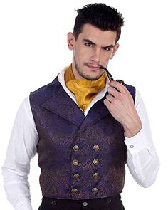 Steampunk Victorian Costume Aristocrat Vest Jacket (mediu... https://www.amazon.com/dp/B00ID77HO4/ref=cm_sw_r_pi_dp_U_x_9a4zBbC683C74 Prince Costume For Men, Aristocrat Vest, Mens Steampunk Vest, Steampunk Vest, Medieval Collectibles, Pirate Dress, Costume For Men, Prince Costume, Gothic Men