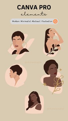 a poster with different types of hair on it