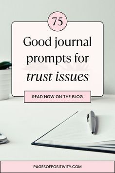 a pin that says in a large font 75 Good Journal Prompts for Trust Issues Good Journal Prompts, Journal Prompts For Personal Growth, Prayer Journal Prompts, Journal Prompts For Adults, Relationship Journal, Marriage Advice Quotes, Healing Journaling, Rebuilding Trust, Set Boundaries