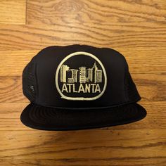 This Amazing Embroided Atlanta Snapback Hat Is In Perfect Condition Still With It's Original Tags. Urban Short Brim Hat, One Size Fits Most, Urban Short Brim Hat One Size, Urban Hat With Short Brim, One Size Fits Most, Urban Short Brim Hat, Urban Adjustable Short Brim Hat, Urban Adjustable Spring Hats, Tractor Hat, Chicago Baseball, Vintage Atlanta