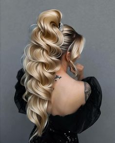 Curls For Long Hair, Fabulous Hair, Bridal Hairstyle, Bridal Hairstyles, Artistic Hair, Wedding Hair, Fancy Dress, Bridal Hair, Nasa