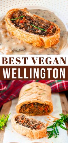 the best vegan wellington is made with meat and vegetables