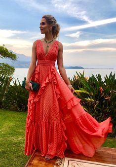 Wedding Beach Dress, Beach Dress Long, Stitching Dresses, Wedding Beach, Short Homecoming Dress, Coral Dress, Long Prom Dress, Prom Dresses Long, Beach Dress