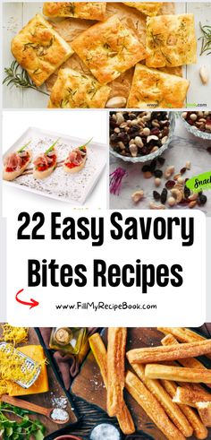 22 Easy Savory Bites Recipes ideas. Simple mini bites or small appetizers that are oven baked for treats and snacks for kids and family. Southern Bite Recipes, Finger Food Easy, Sfogliatelle Recipe, Appetizers Kids, Mini Muffin Tin Recipes, Bite Size Appetizers Easy, Food Finger, Small Bites Appetizers