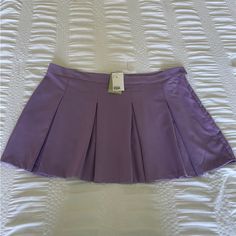 Beautiful Mini Skirt Brand New With Tags From H&M Size Xxl Casual Purple Pleated Tennis Skirt, Purple Mini Tennis Skirt For Spring, H&m Pleated Skirt For Summer, H&m Pleated Summer Skirt, H&m Summer Pleated Skirt, Purple Lined Mini Tennis Skirt, Purple Pleated Tennis Skirt For Summer, H&m Pleated Skirt For Spring, H&m Fitted Flared Skirt