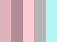 pastel color swatches from different shades of pink, blue and green to light purple