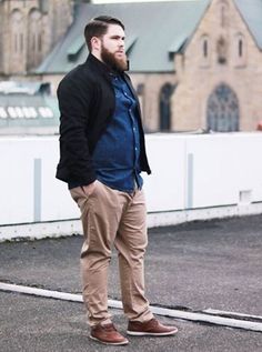 Heavy Men Outfits, Look Casual Hombre, Chubby Guy Outfits