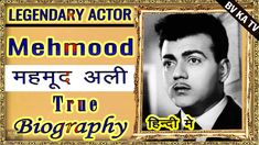 an old photo with the caption for mehmood true biography in english and hindi