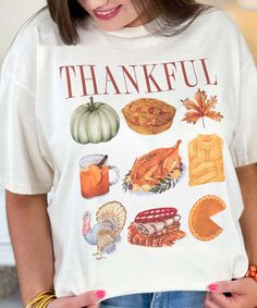 Casual Thanksgiving T-shirt With Letter Print, Thanksgiving Cotton T-shirt With Letter Print, Thanksgiving Shirt For Pregnant Women, Casual Thanksgiving T-shirt With Graphic Print, Thanksgiving Cotton Graphic Print T-shirt, Thanksgiving Fashion, Thanksgiving Theme, Warm Sweaters, Cozy Blankets