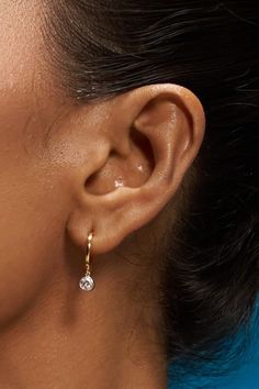 Brilliant Round Cut Lab Grown Diamond Hoop Earrings, Dangle Drop Earrings for Womens, 14K Yellow Gold Earrings, Bezel Set Diamond Earrings *Stone: Lab Grown Diamond *Metal:  14K Solid Gold *Net Gold - 2.146 *Carat - 0.470 *       No. Of Diamond - 2 *Diamond color: White *Style: Minimalist *Handmade item Metal Finishing Available: 14k Solid Yellow Gold, 14k Sold Rose Gold and 14K Solid White Gold    *Gift wrapping available Material This beautiful Studs is handcrafted using only the highest quali Classic Huggie Earrings With Bail, Classic Dangle Hoop Earrings With Prong Setting, Gold Hoop Drop Earrings With Prong Setting, Dangle Huggie Earrings With Lever Back For Anniversary, Classic Dangle Hoop Earrings With Ear Wire, Bezel Set Diamond Earrings, Earrings Stone, Yellow Gold Earrings, Bezel Set Diamond