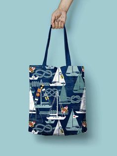 Seaborn Marylander / Tote Bag - Route One Apparel Happy Father, Blue Bags, Happy Fathers Day, Sea Life, Just Love, The Sea, Sailing, Blue Color, Tote Bag