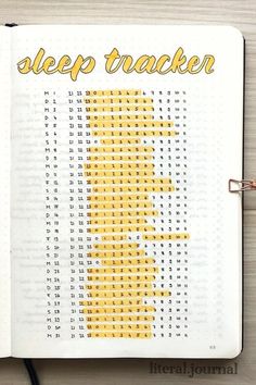 I love how simple but effective this sleep tracker is! Check out the rest of the list for more awesome ideas! Bullet Journal Lists, Bullet Journal Work, Bullet Journel, Bullet Journal Tracker, Bullet Planner