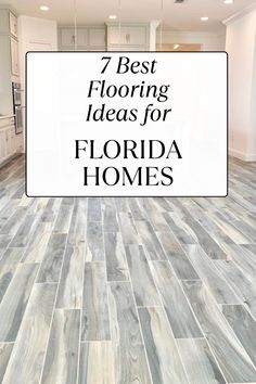 Light gray distressed flooring Home Flooring Ideas Tile Interior Design, Beach Tile Flooring, Florida Flooring Ideas, Florida Home Flooring, Best Flooring For Beach House, Beach House Flooring Ideas Coastal, Flooring For Beach House, Florida Room Flooring Ideas, Beachy Flooring