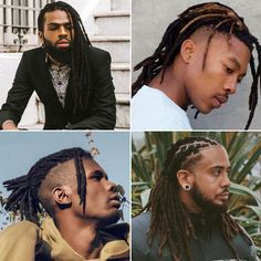 High Top Dreads Styles For Men, Male Loc Styles, Random Hairstyles, Dreadlock Inspiration